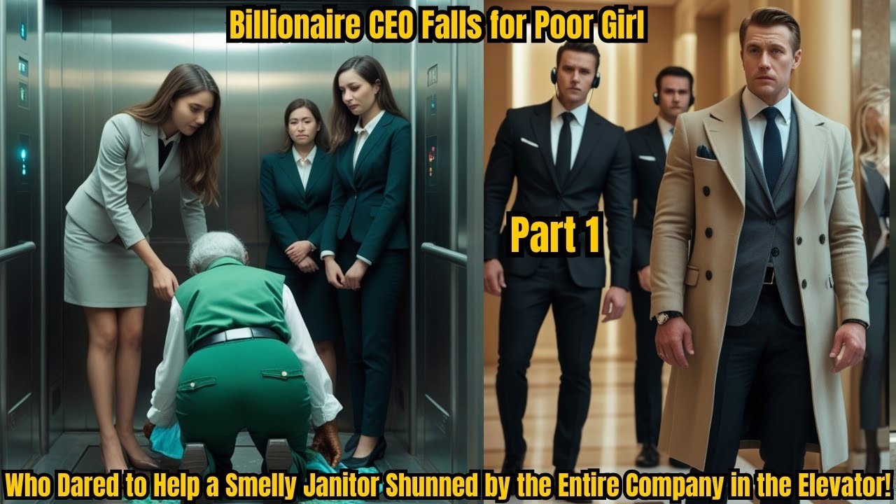 Billionaire CEO Falls for Poor Girl Who Dared to Help a Smelly Janitor Shunned by the Entire -Part 1