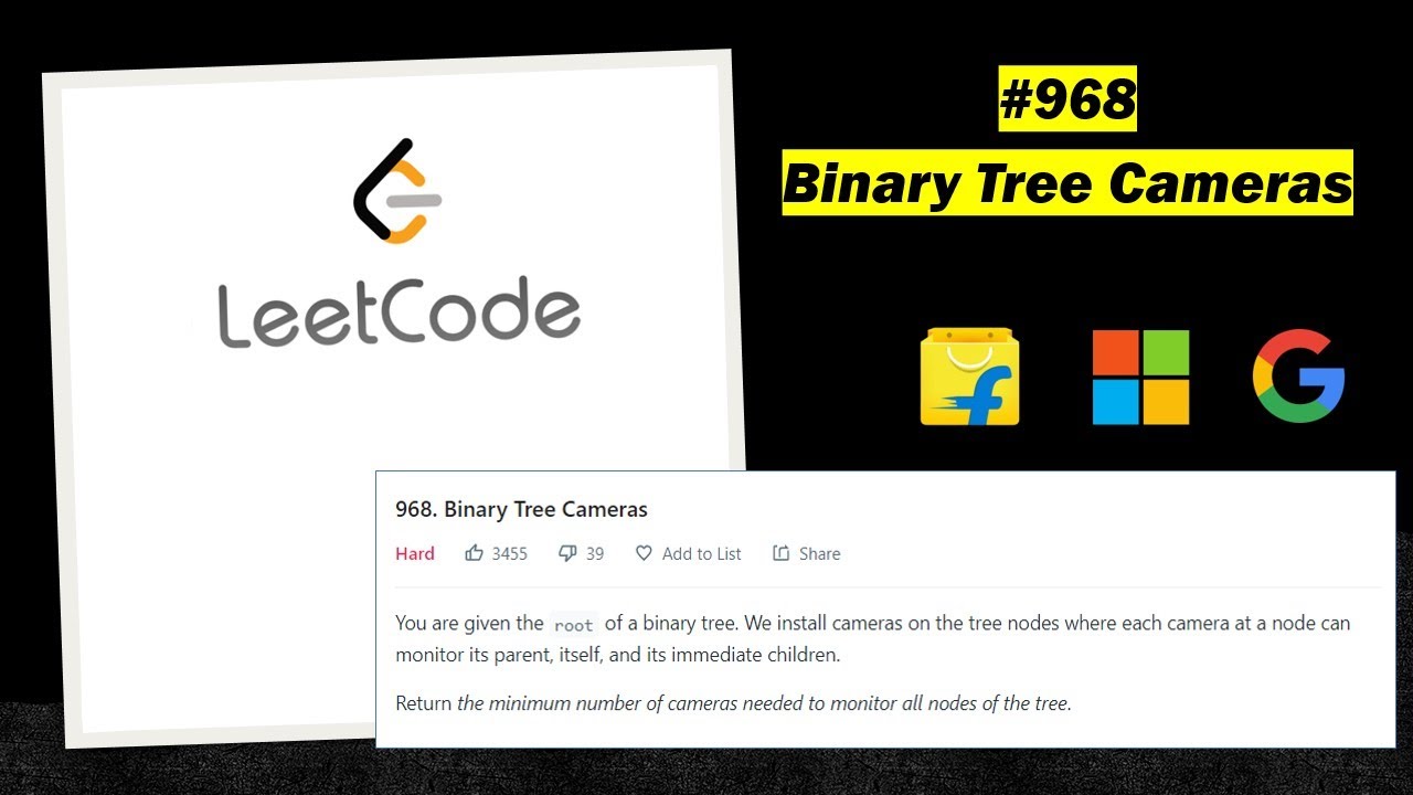 Cameras in Binary tree | 968. Binary Tree Cameras | LeetCode | Java Solution | Learn Overflow