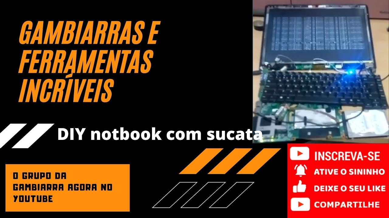 Diy notebook caseiro com sucata. #notbook