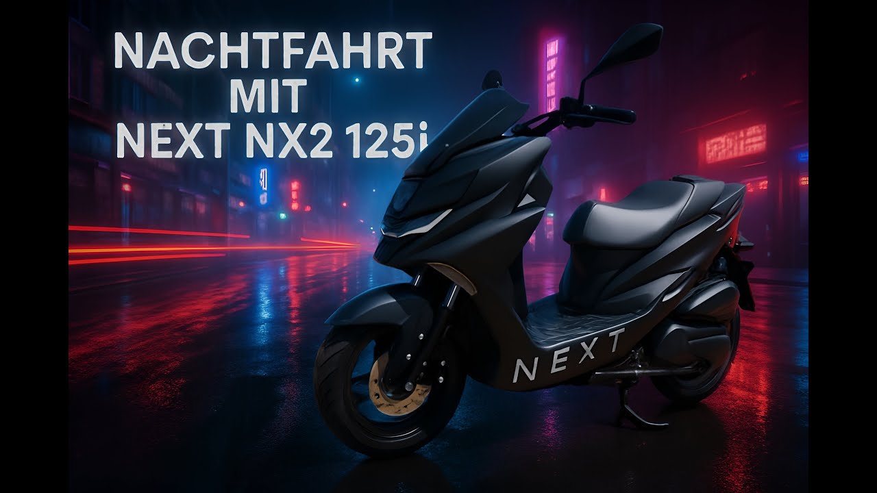 NEXT NX2 125i (2025) | Nachtfahrt mit dem Billig-Roller | VLOG 585