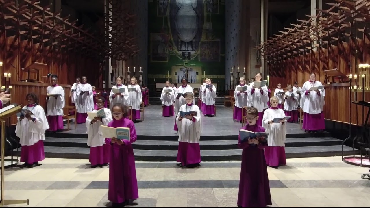Coventry Cathedral's choristers sing Britten's 'There is no rose'