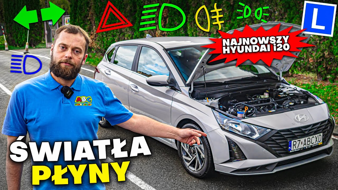 ŚWIATŁA i PŁYNY w Najnowszym HYUNDAI i20 2025 - POWT&Oacute;RKA PRZED EGZAMINEM NA PRAWO JAZDY KATEGORIA B