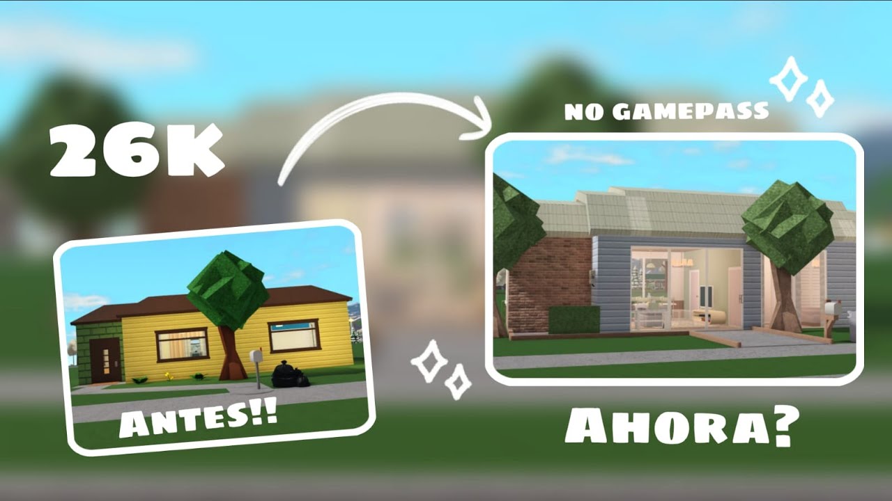 ♡🏡Renovando casa inicial Bloxburg 🌱 26K (No gamepass)🌸