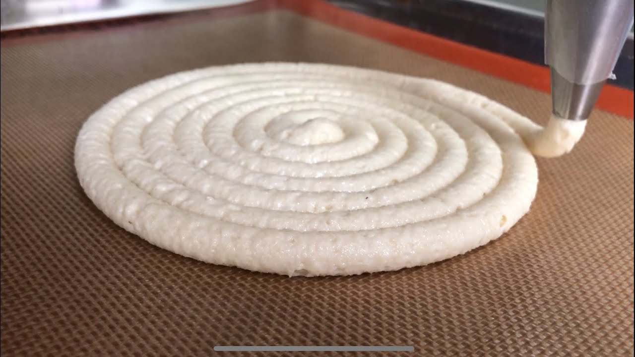 Biscuit Daquoise almond recipe in description below, Enjoy