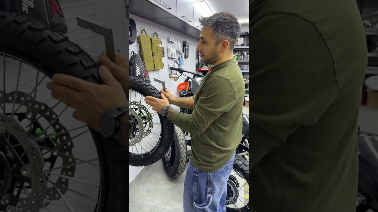 Замена покрышек на мотоцикле Africa Twin 
