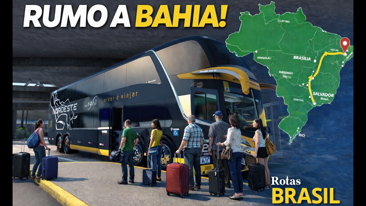 🚍 RUMO À BAHIA! Viagem Longa Pelas Estradas do Brasil | LIVE