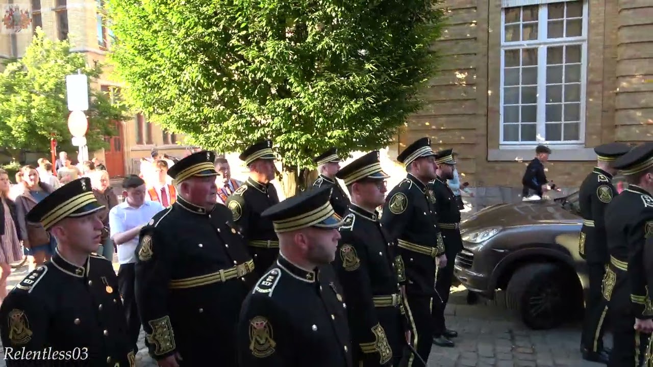 Kilcluney Volunteers (No.5) @ The Square ~ Ypres ~ 21/06/24 (4K)