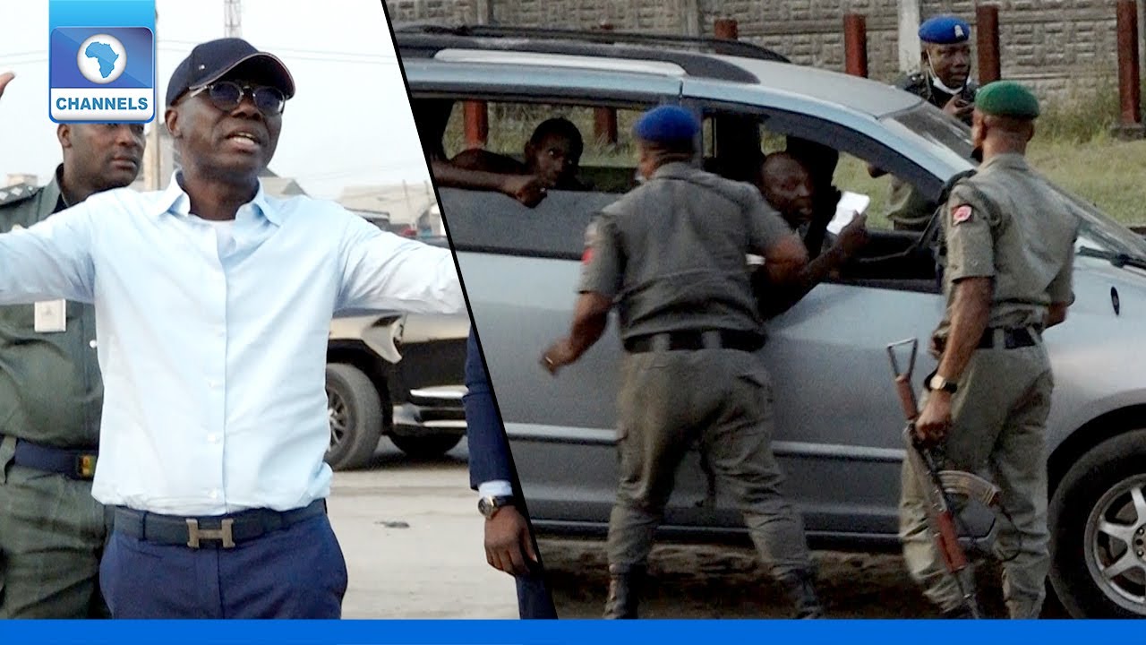 Sanwo-Olu Intercepts Car, Warns Residents Against Okada Riders