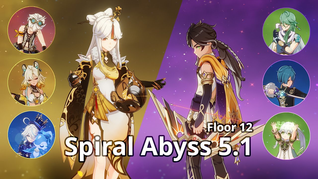 Ningguang C6 & Sethos C4 + Nahida C4 - Spiral Abyss 5.1 / 5.2 Floor 12 (9 Stars) | Genshin Impact