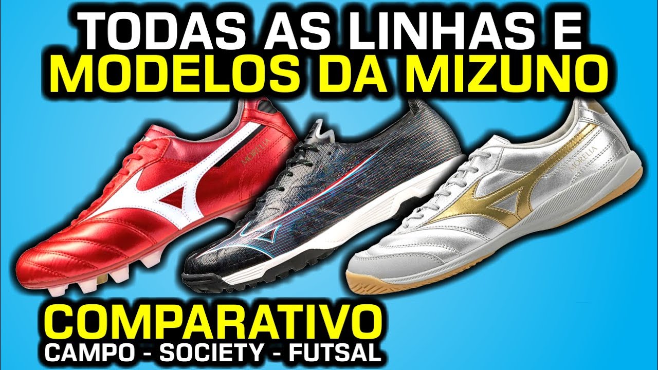 Comparei TODAS as CHUTEIRAS da MIZUNO - Especial Mizuno Morelia 40 anos