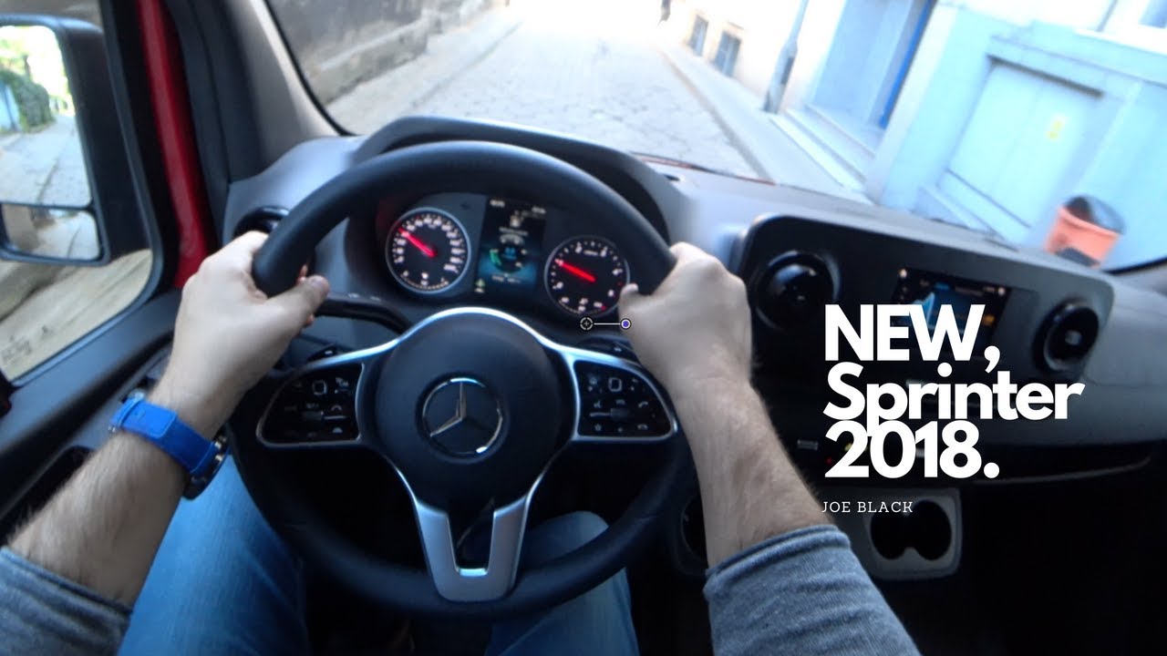New 2018 Mercedes Sprinter 2.1 143 HP 4K | POV Test Drive #071 Joe Black