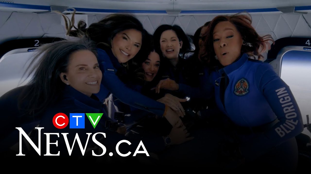 Katy Perry, Gayle King celebrate in space aboard Blue Origin