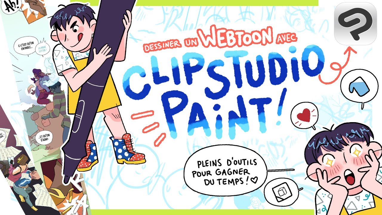 Dessiner un webtoon sur Clip Studio Paint 🖌 (mon process et des ptites astuces)