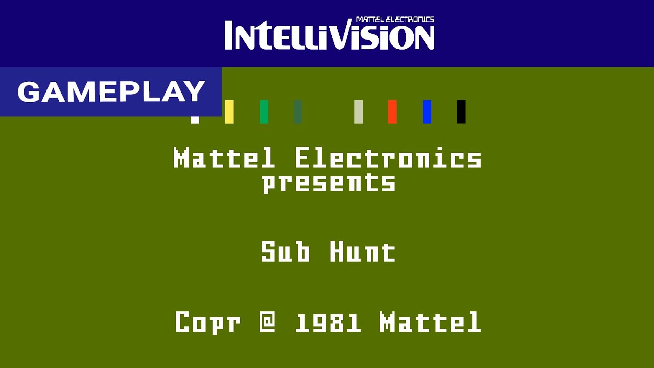 Sub Hunt (Intellivision) - Gameplay Clip [HD] | RetroGameUp