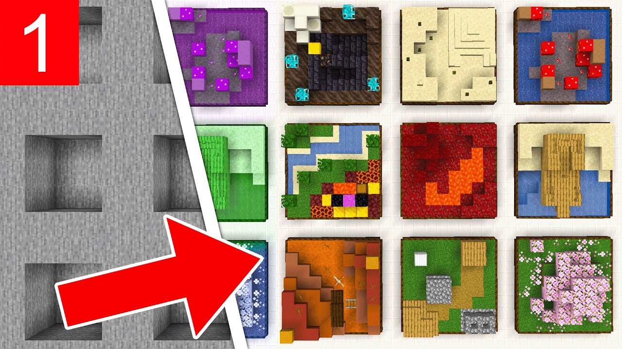 Zrobiłem KAŻDY BIOM w Minecraft - Część 1