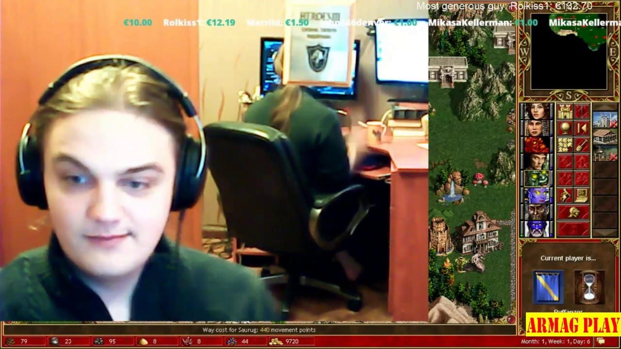 Heroes 3. Humor and Funny moment on the streams. Lexiav