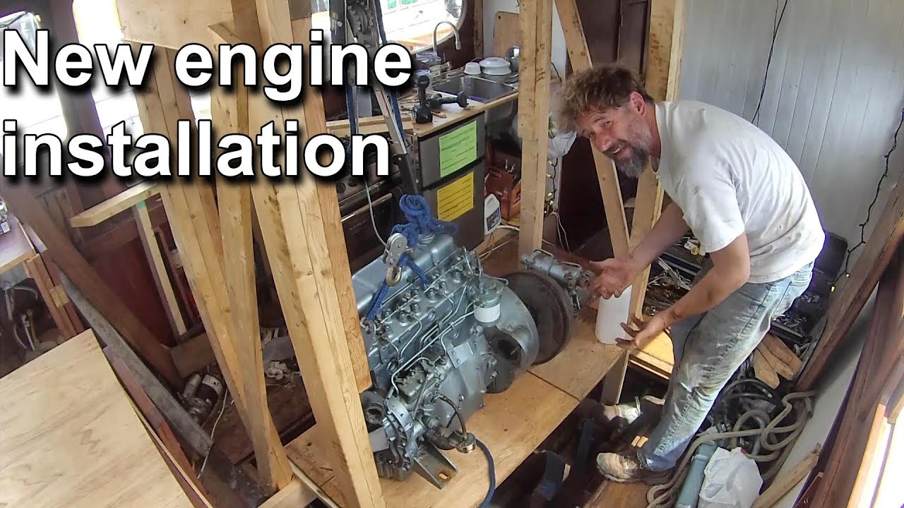 Ep 81 - Dropping a Massive Diesel into a Classic Wooden Cruiser…What Could Go Wrong?