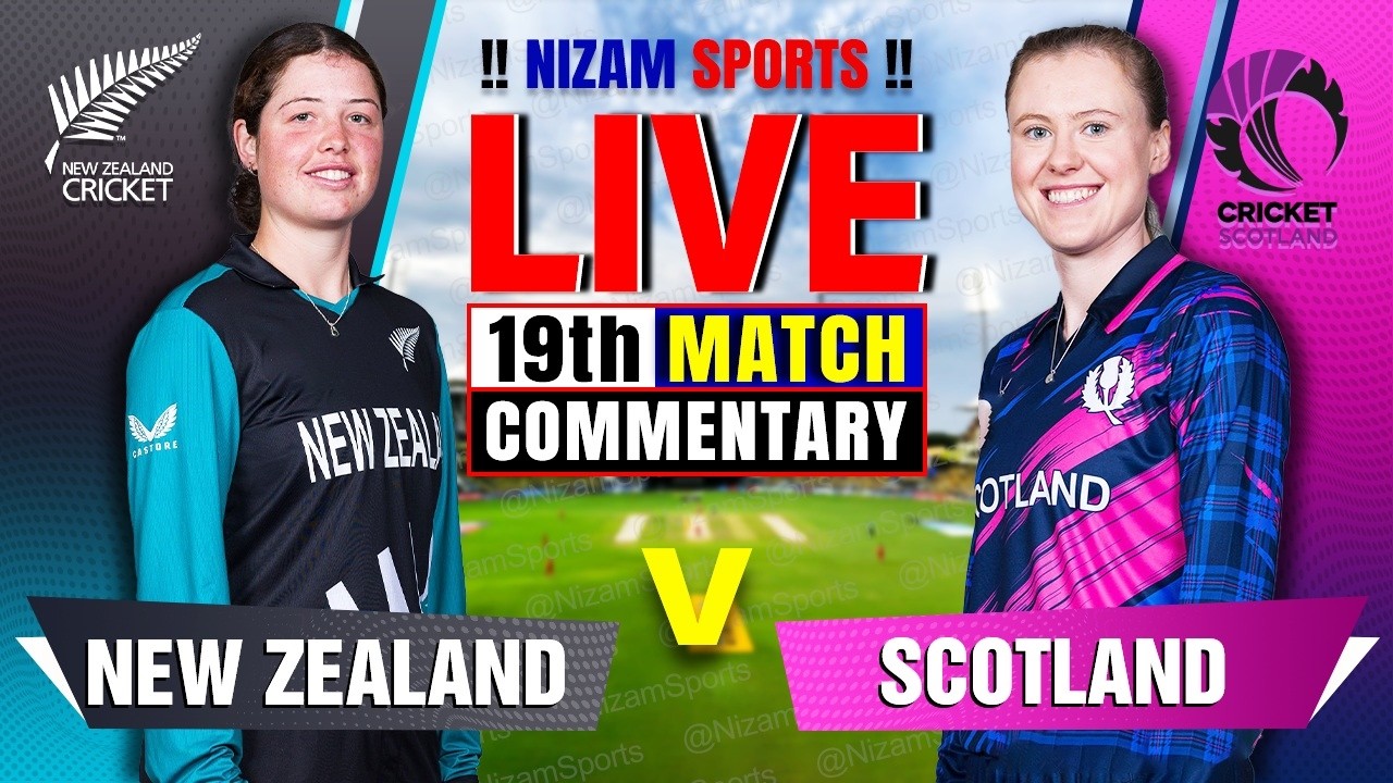 🔴Live: New Zealand vs Scotland | 19th Match | Live Cricket Score & Commentary