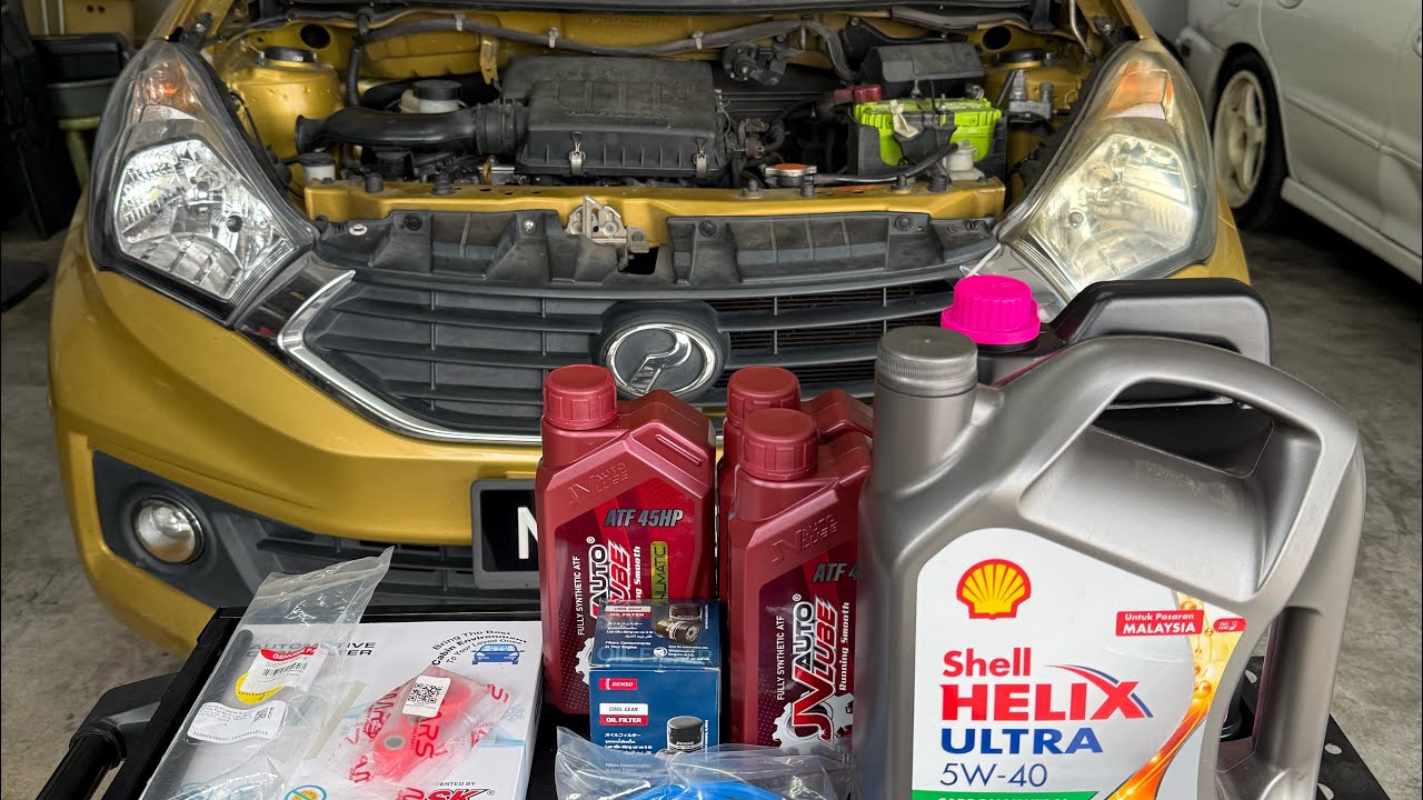 Perodua Myvi 1.3 | Valve cover gasket | Major Service | Tukar Minyak Enjin Dan Gearbox | Spark Plugs
