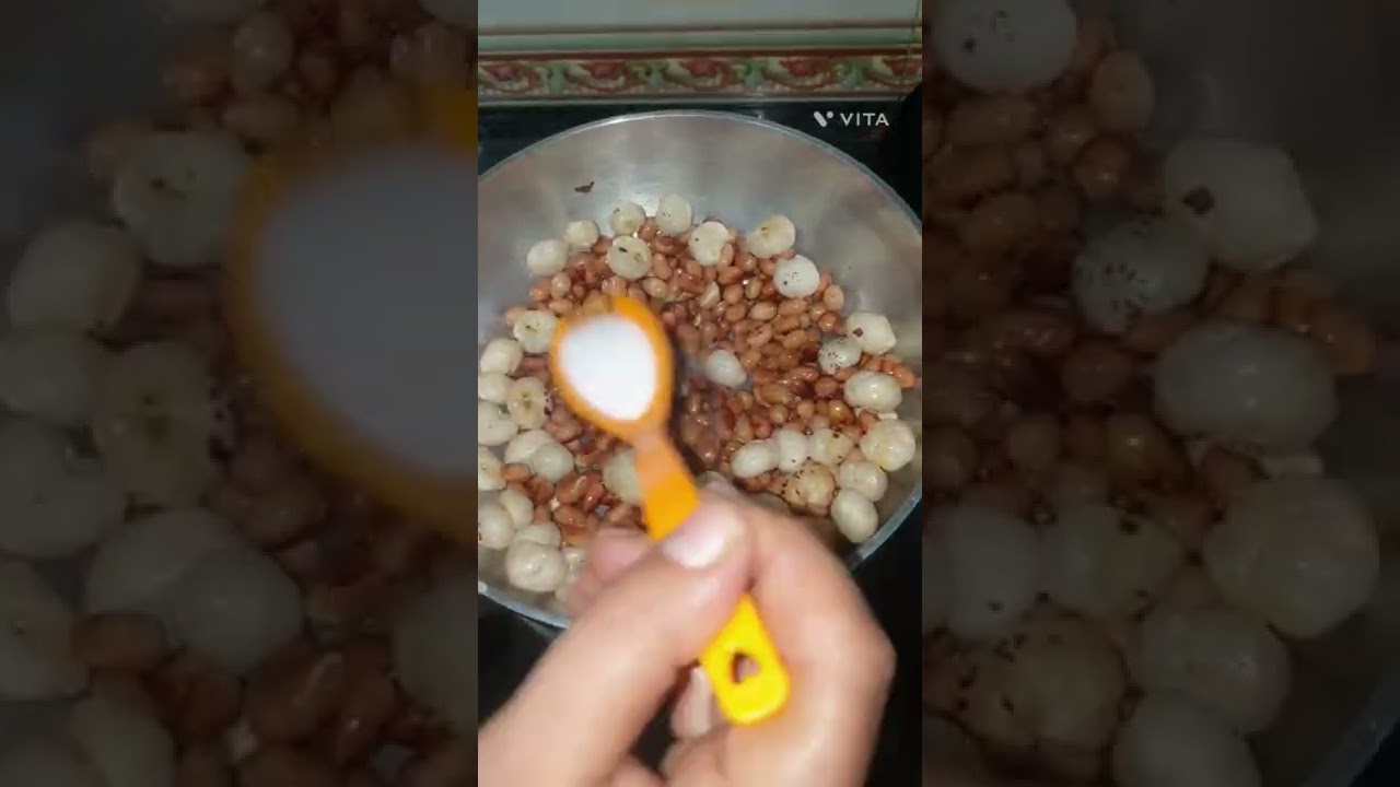 roasted peanut and makhana recipe