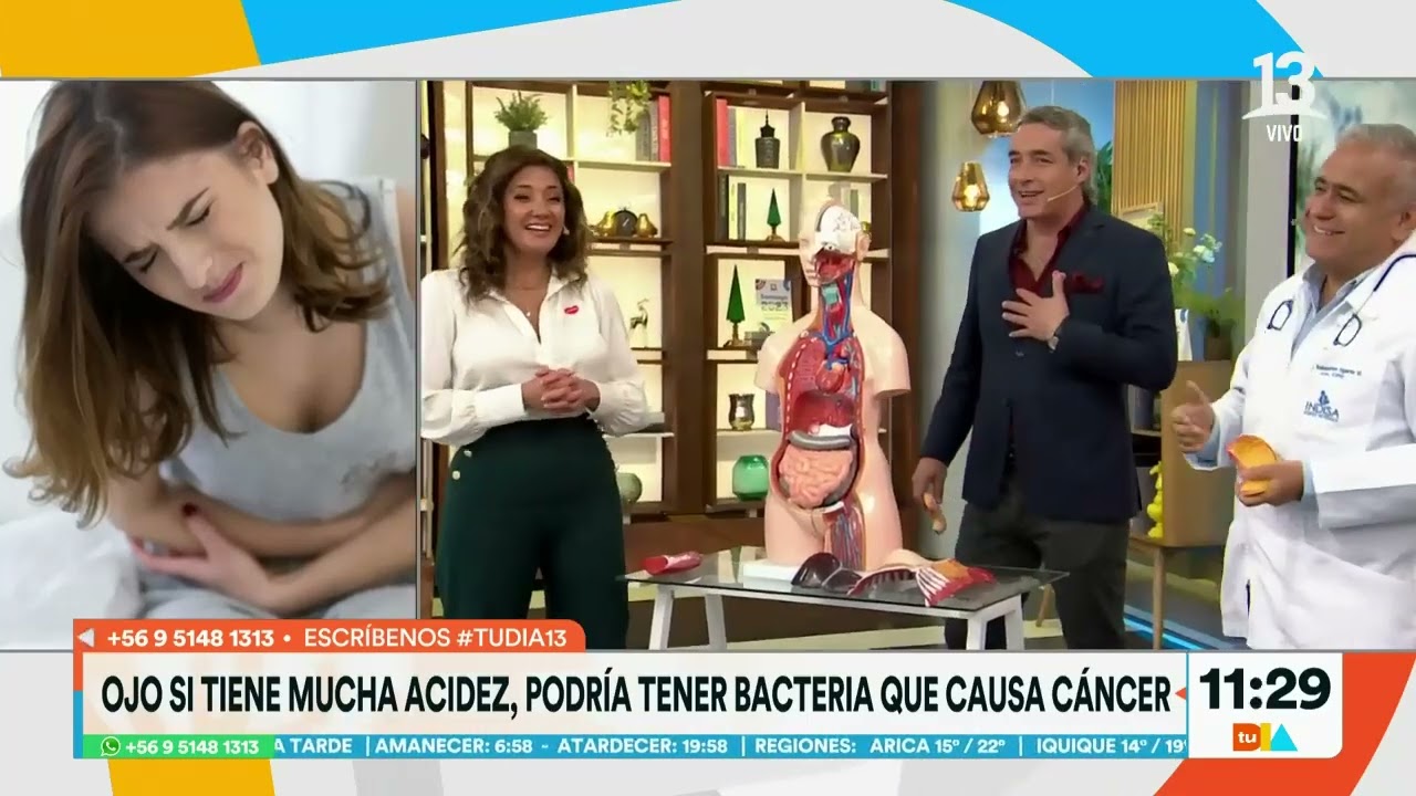 70% de los chilenos tenemos bacteria que provoca cáncer | Tu Día | Canal 13