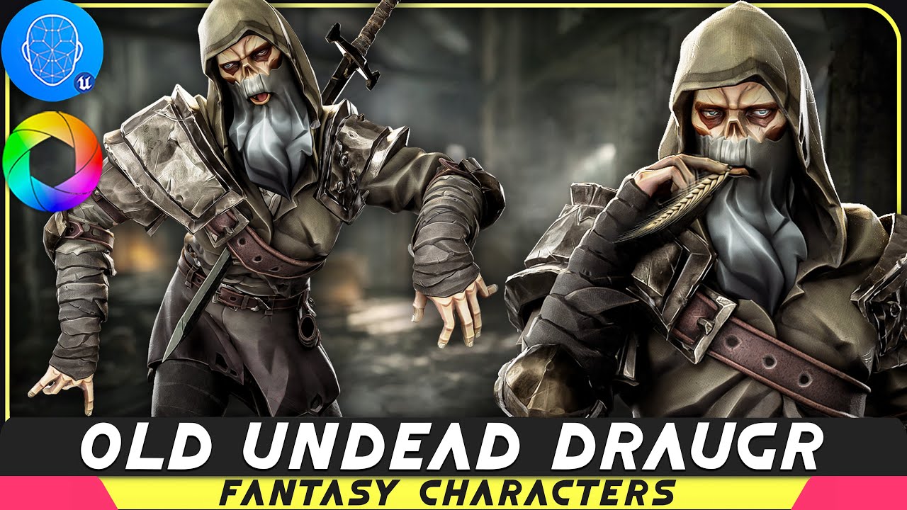 Old Undead Draugr - Stylized Zombie Warrior