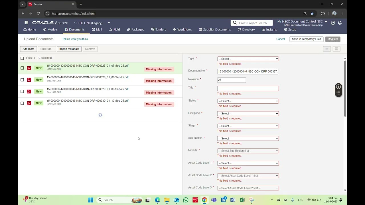 Uploading Daily Reports on Aconex #Aconex #DailyReports #DocumentControl