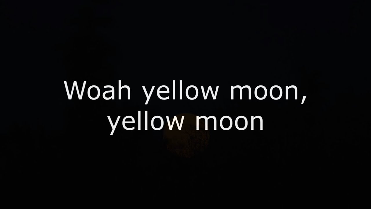 The Neville Brothers - Yellow Moon (Lyrics video)