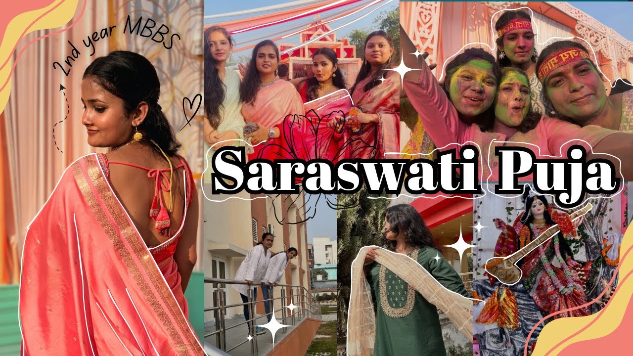 Celebrating Saraswati Puja 🌸 in Medical College | SKMCH Muzaffarpur