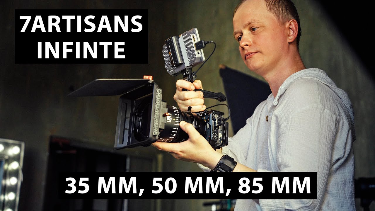 Обзор 7Artisans Infinte 35, 50, 85 mm T2,1. Новые полнокадровые кинообъективы под PL mount.