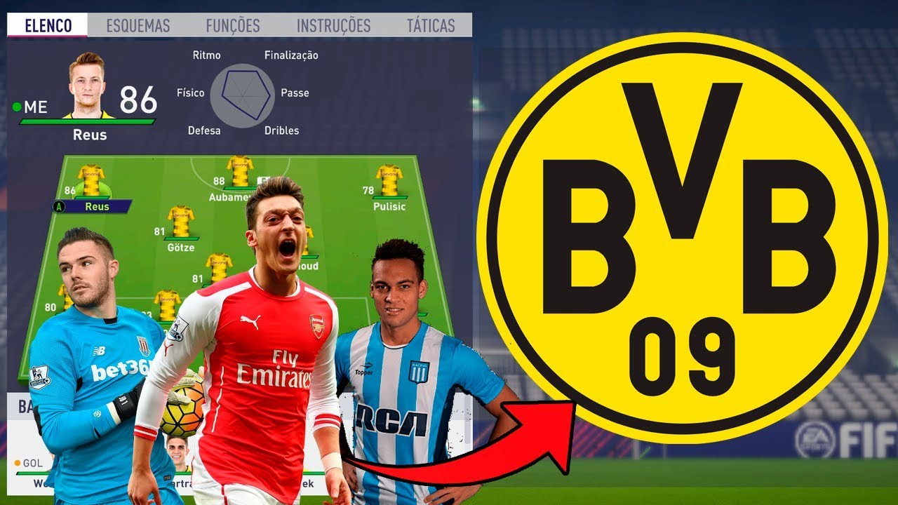 RECONSTRUINDO O BORUSSIA DORTMUND - MODO CARREIRA - FIFA 18 | LucasdsCordeiro