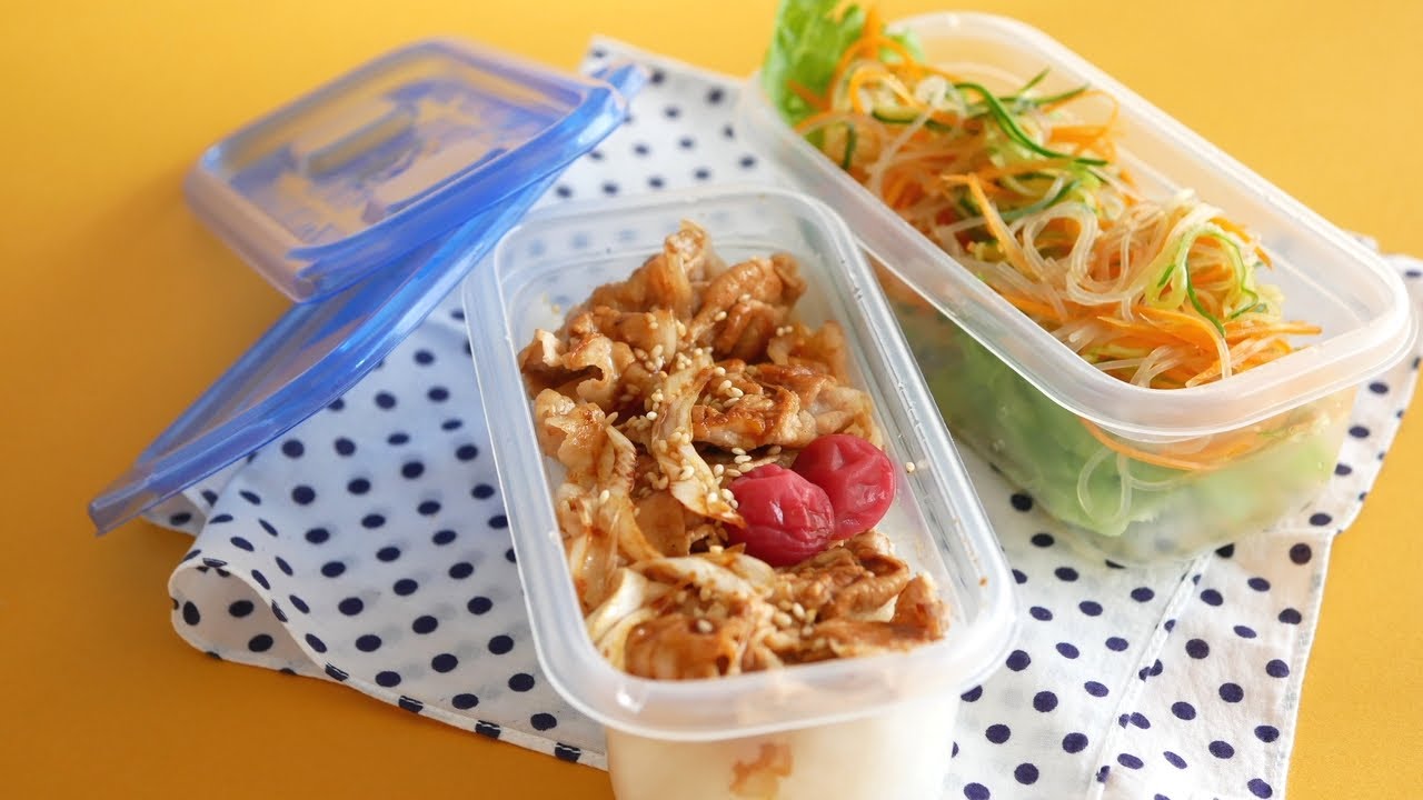 おかずは2品! タッパ弁 | Japanese Bento Lunch Box