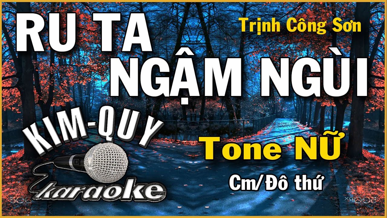 RU TA NGẬM NGÙI - KARAOKE - Tone NỮ ( Cm/Đô Thứ )