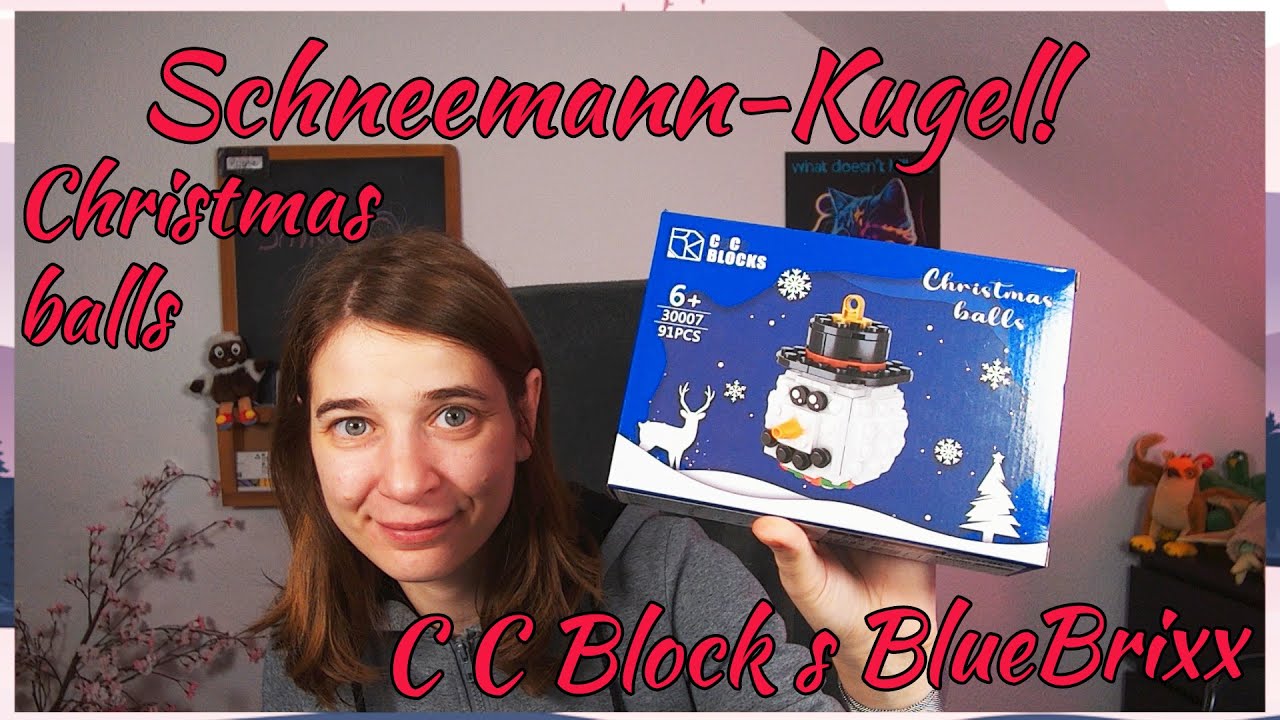 Schneemann - Kugel / Christmas balls von BlueBrixx / CC Blocks Zusammenbau