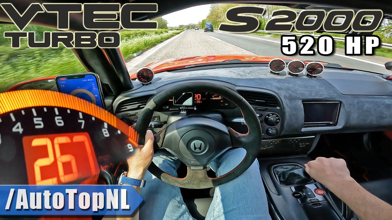 520HP HONDA S2000 VTEC *INSANE TURBO* on Autobahn by AutoTopNL