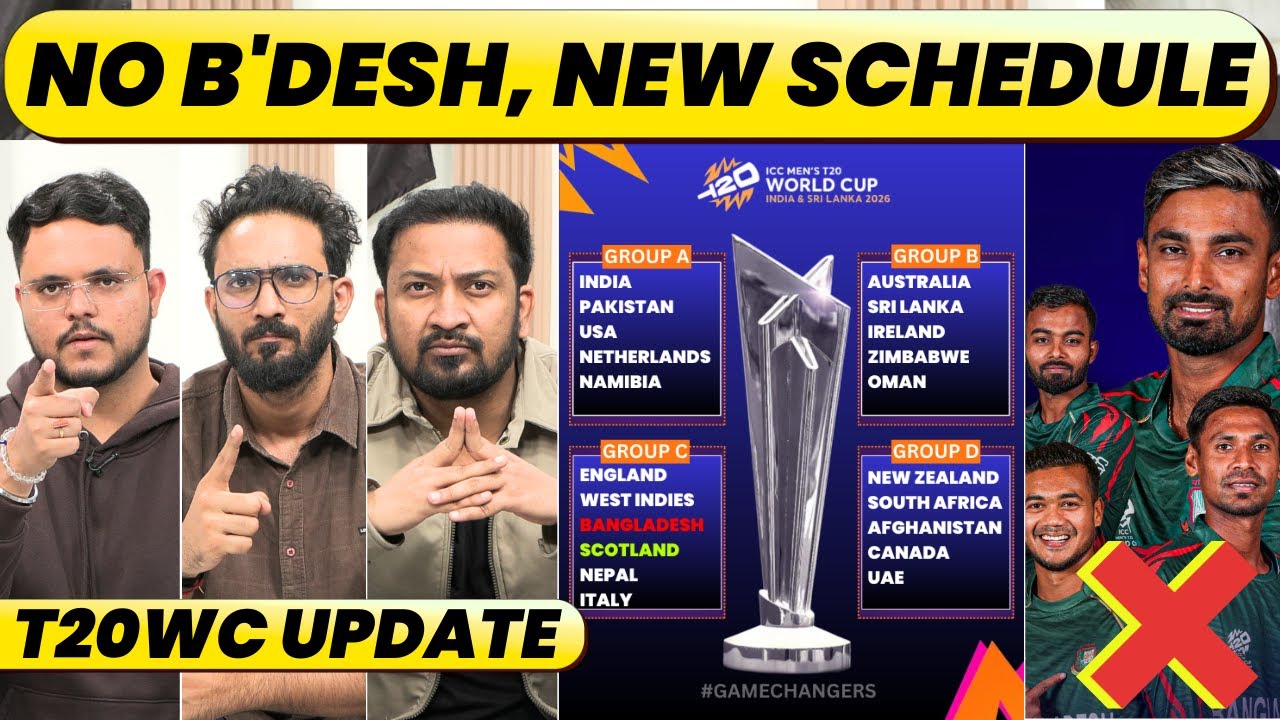 T20WC UPDATED SCHEDULE, NO TENSION FOR NEPAL FANS. FIXTURES AFTER B'DESH EXIT