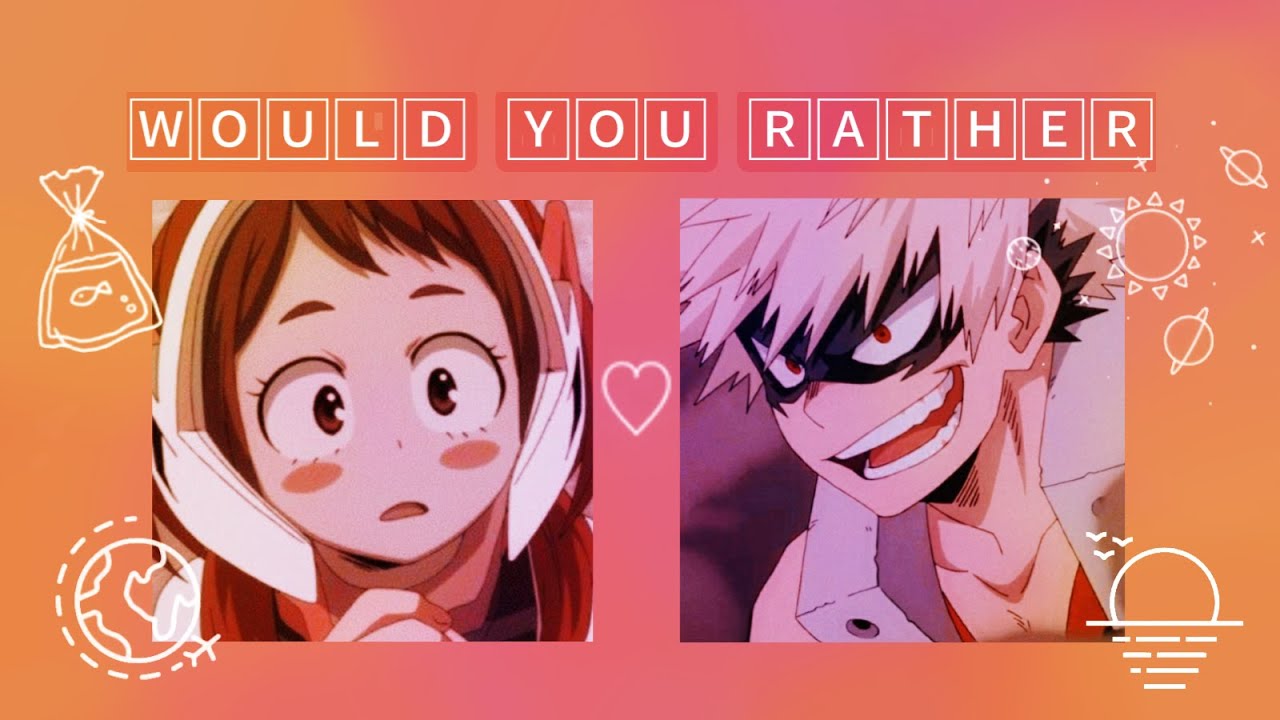'Would You Rather' | My Hero Academia//BNHA Edition: Part 2!