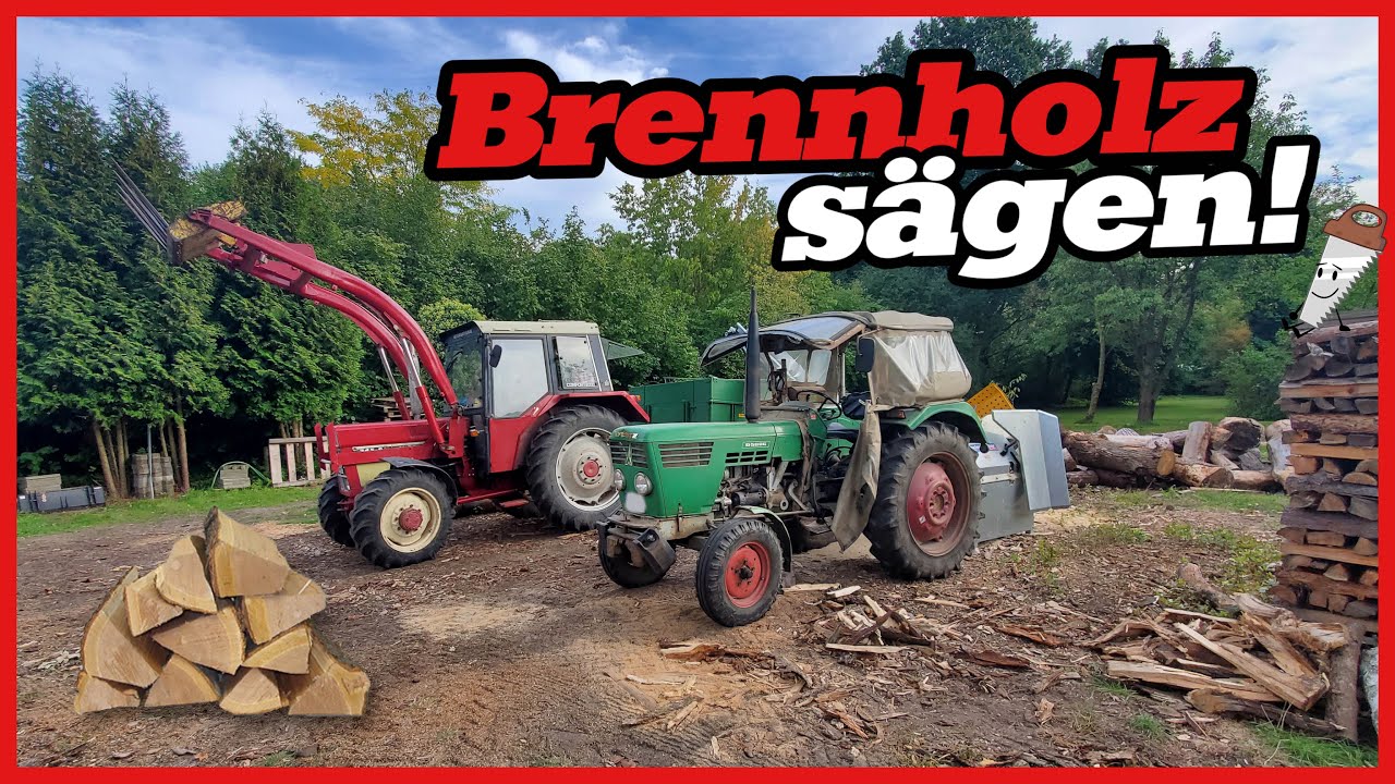 Binderberger Wippsäge mit Förderband | Deutz 5006 & IHC 745