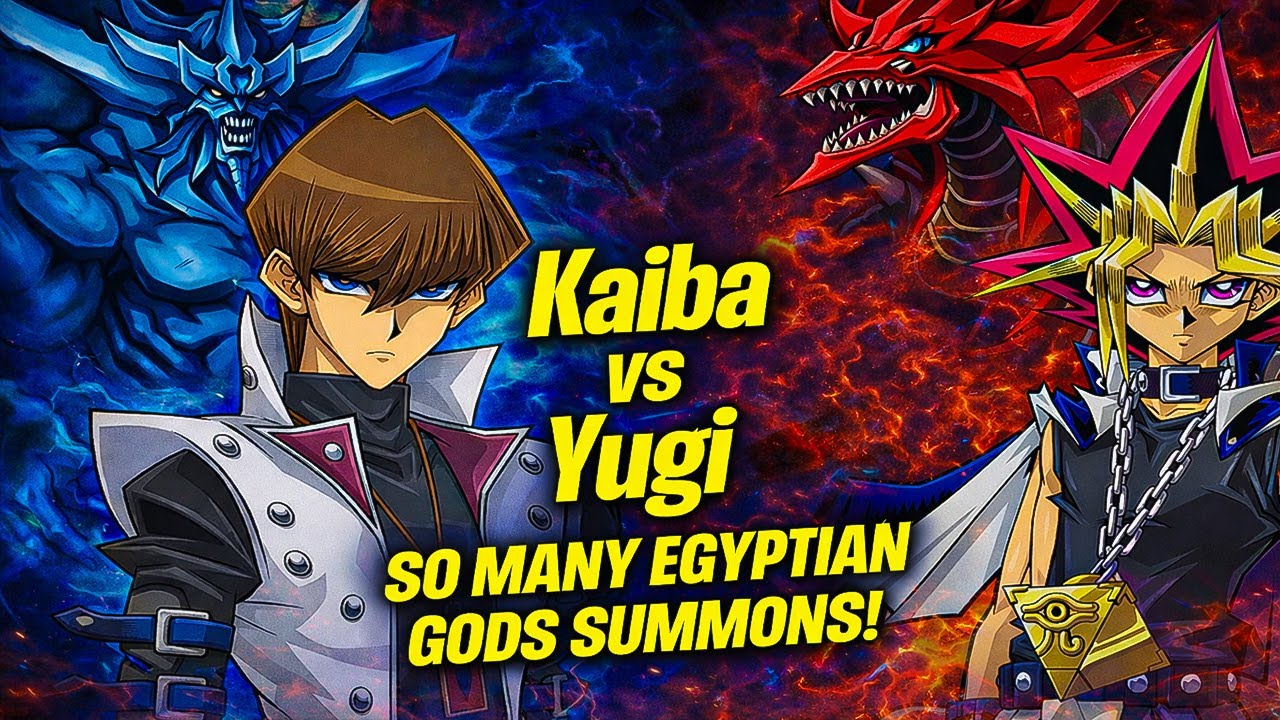 Yu-Gi-Oh! Power of Chaos Battle City | Kaiba vs Yugi | So many Egyptian Gods Summons! #yugioh