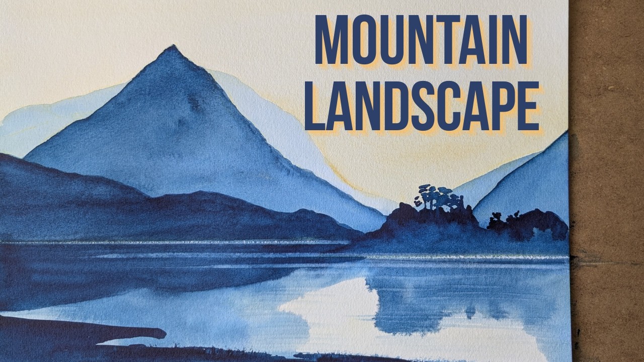 Step-by-Step Watercolor Mountain Tutorial for Beginners