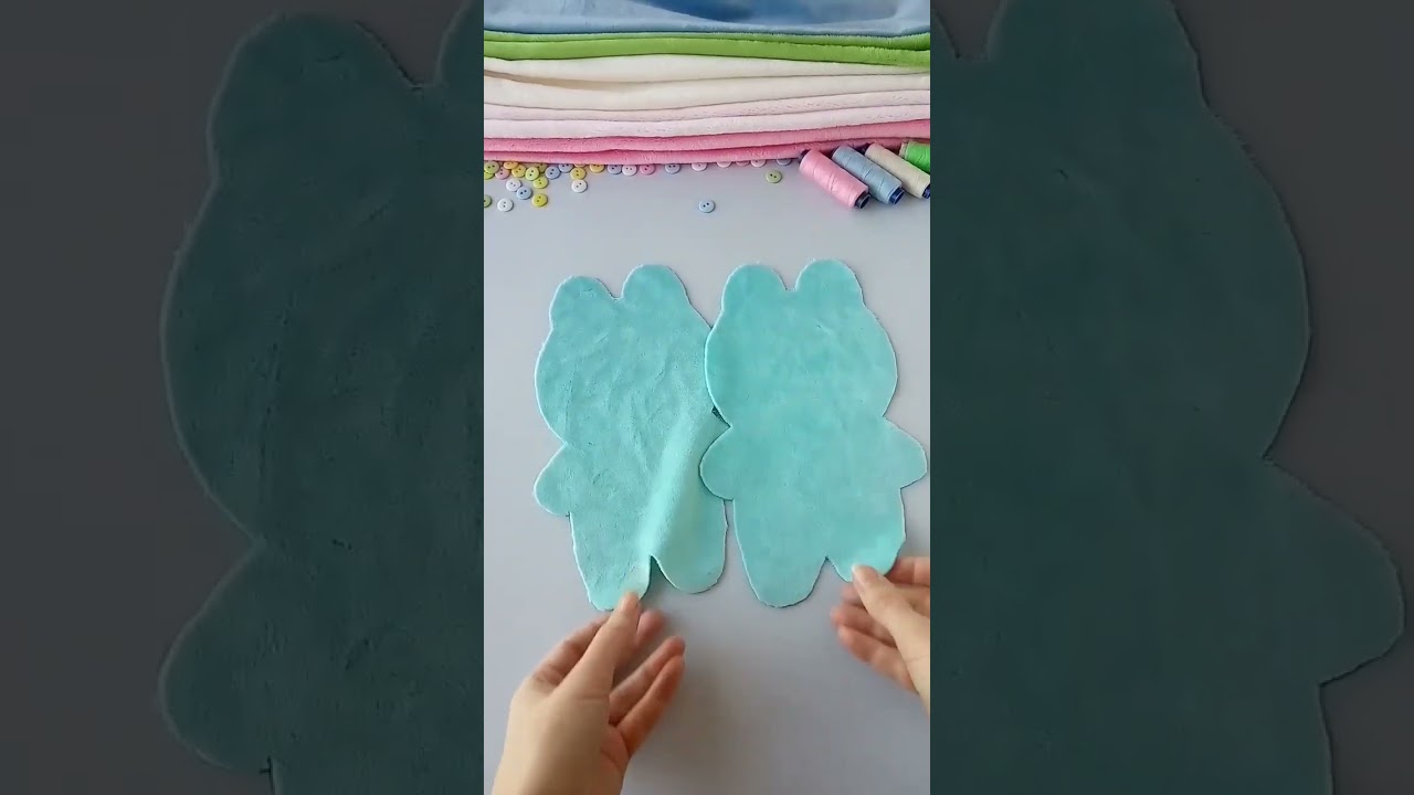 How To Sew A Plush Bunny 🖤 Super Easy Sewing Project #shorts #handmade