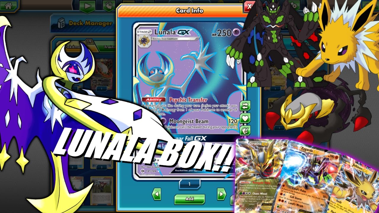 PTCGO New rogue Lunala GX Box deck! Lunala's new best friends? (Pokemon TCG Online)
