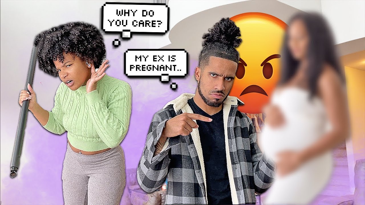 GETTING MAD THAT MY EX IS PREGNANT!! PRANK ON MY FIANCE