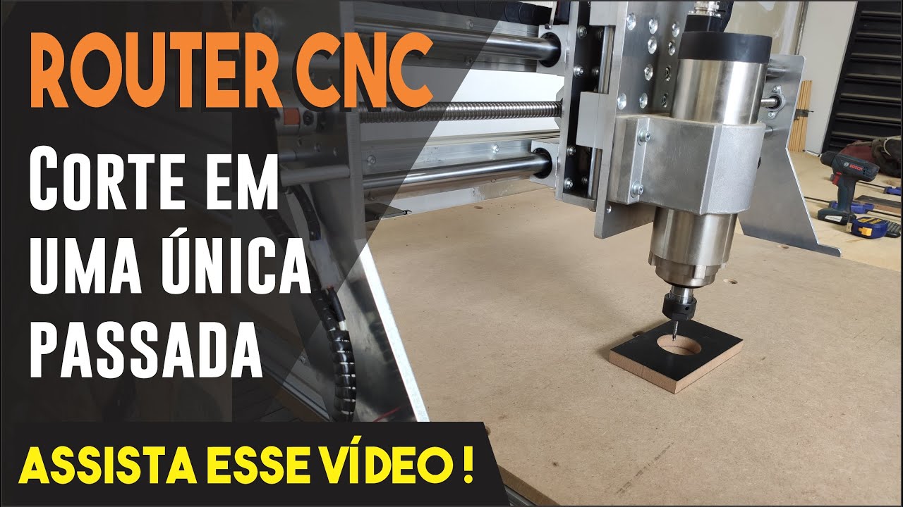 Cortar MDF 15mm em Uma Passada em Router CNC