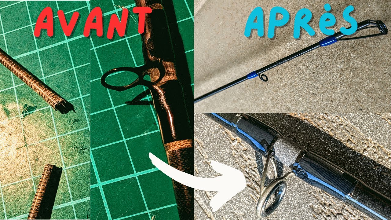 Réparer un anneau et une canne à pêche cassée!