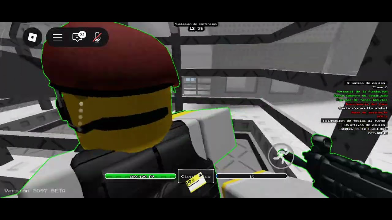 La partida más facil como científico escapo en tiempo récord | Roblox scp retro Breach |