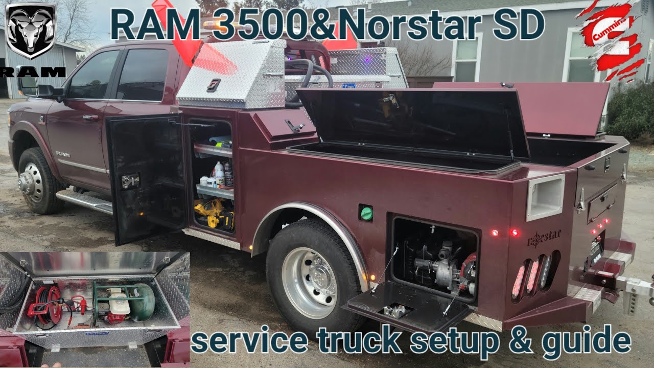 Ram 3500 and Norstar SD service truck setup and guide