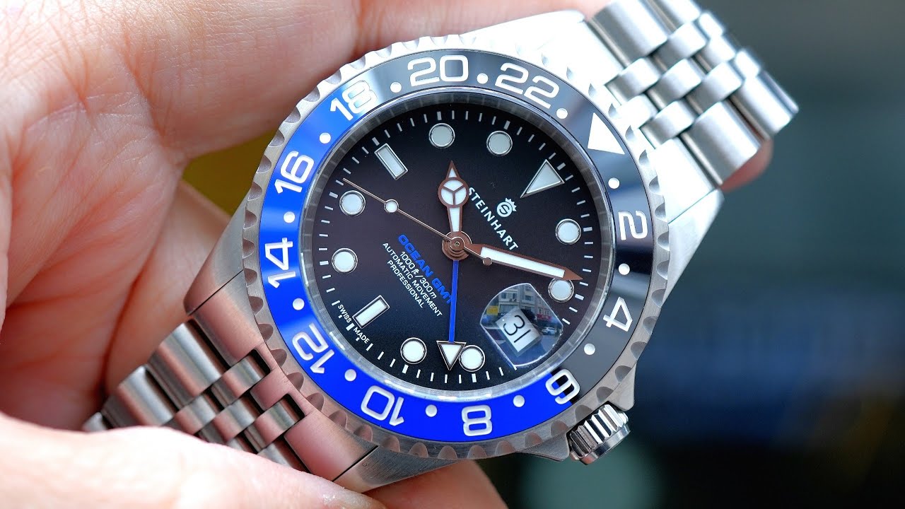 [Rất Đẹp] Steinhart Ocean One 42 GMT Ceramic Black & Blue | Hotline 0982298881