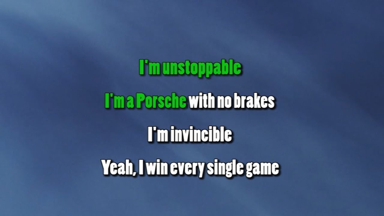 Sia - Unstoppable ( Karaoke/Instrumental )