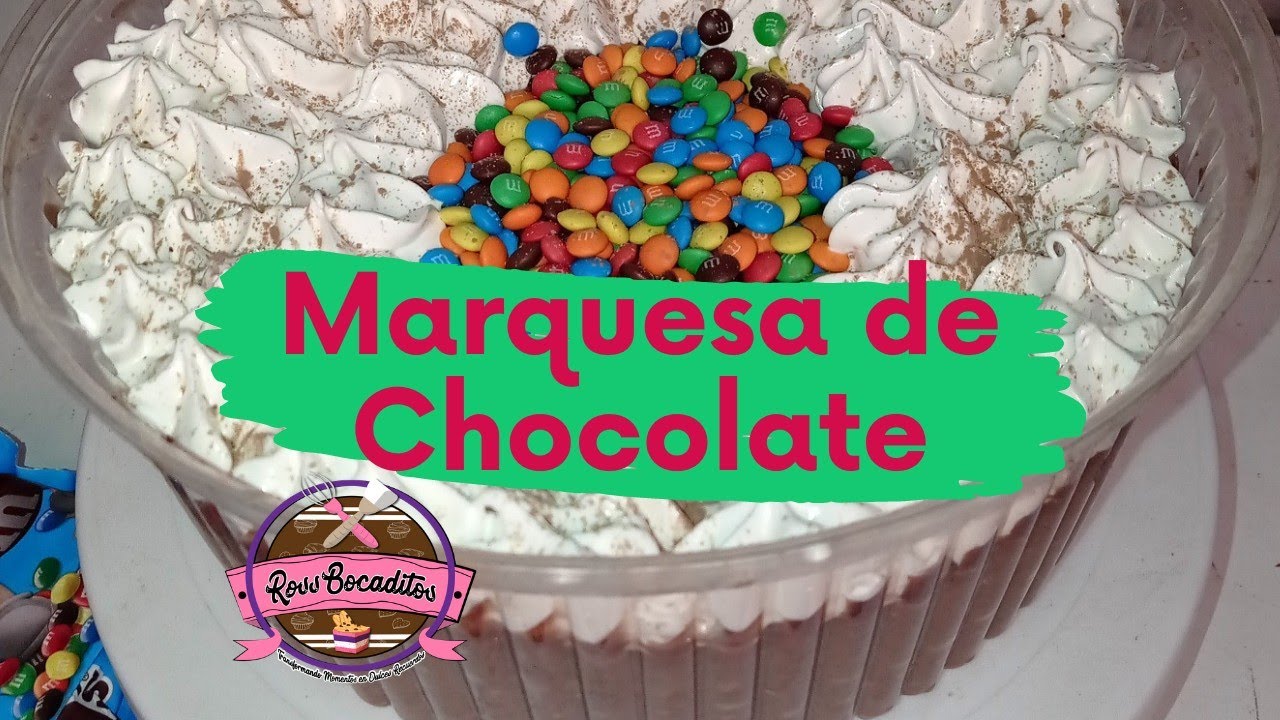 #1 Marquesa de Chocolate 🍫/ Porciones para vender 😱 Negocio 👏Receta RossBocaditos💞 personalizada